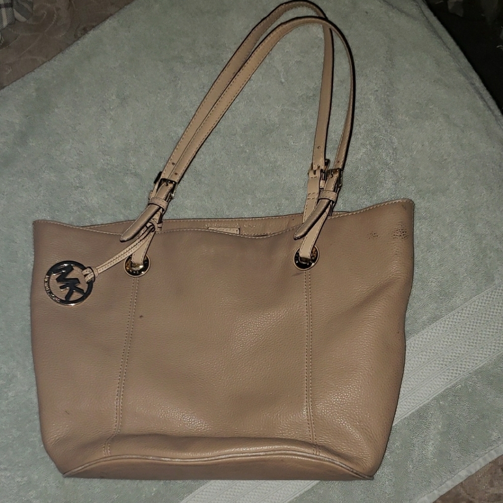 Michael Kors Tan Leather Tote Bag